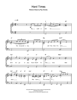 page one of Hard Times (Piano & Vocal)