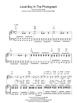 page one of Local Boy In The Photograph (Piano, Vocal & Guitar Chords)