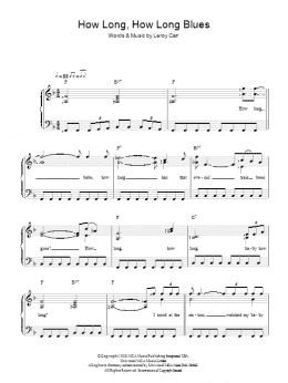 page one of How Long How Long Blues (Easy Piano)