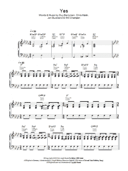 page one of Yes (Piano, Vocal & Guitar Chords)