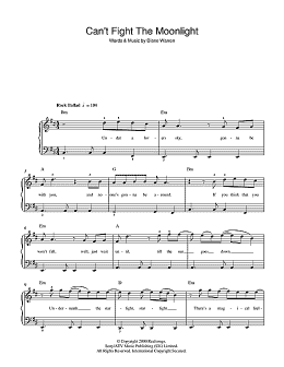 page one of Can't Fight The Moonlight (Beginner Piano (Abridged))