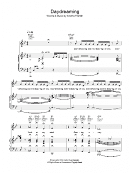 page one of Daydreaming (Piano, Vocal & Guitar Chords)