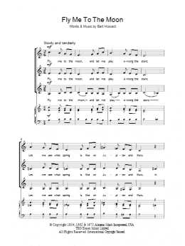 page one of Fly Me To The Moon (In Other Words) (arr. Berty Rice) (SSA Choir)