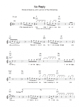page one of No Reply (Lead Sheet / Fake Book)