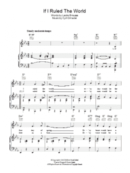 page one of If I Ruled The World (Piano, Vocal & Guitar Chords)