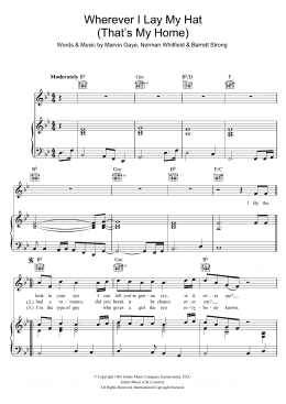 page one of Wherever I Lay My Hat (That's My Home) (Piano, Vocal & Guitar Chords)