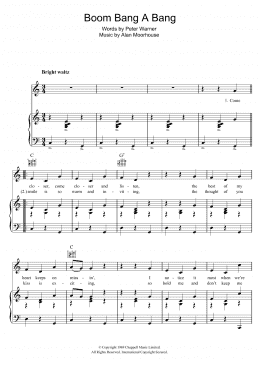 page one of Boom Bang A Bang (Piano, Vocal & Guitar Chords)
