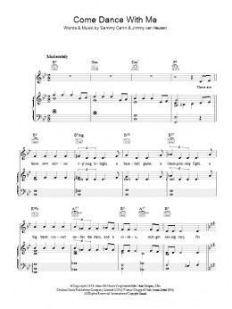 page one of Come Dance With Me (Piano, Vocal & Guitar Chords)