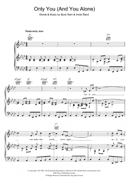 page one of Only You (And You Alone) (Piano, Vocal & Guitar Chords)