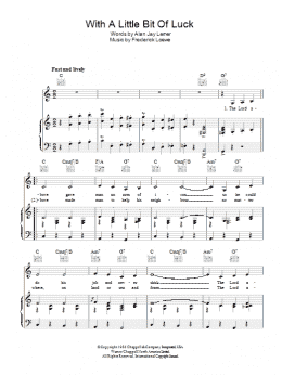 page one of With A Little Bit Of Luck (Piano, Vocal & Guitar Chords)