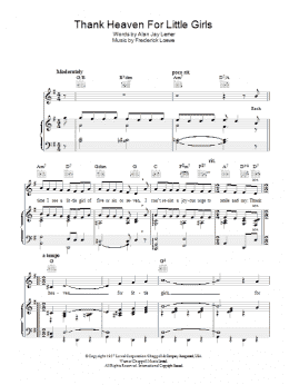 page one of Thank Heaven For Little Girls (Piano, Vocal & Guitar Chords)