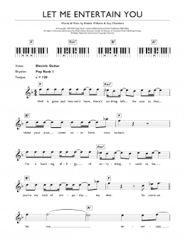 page one of Let Me Entertain You (Keyboard (Abridged))