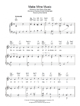 page one of Make Mine Music (Piano, Vocal & Guitar Chords)
