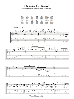 page one of Stairway To Heaven (Guitar Tab)
