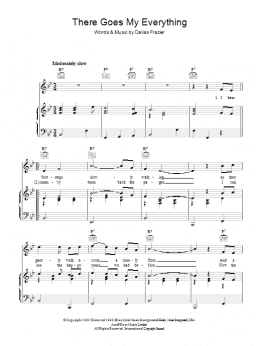 page one of There Goes My Everything (Piano, Vocal & Guitar Chords)