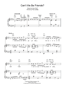 page one of Can't We Be Friends (Piano, Vocal & Guitar Chords)