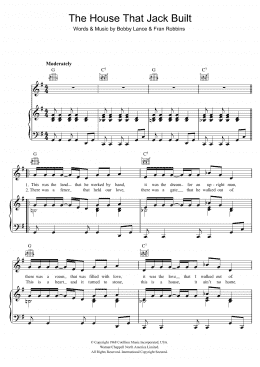 page one of The House That Jack Built (Piano, Vocal & Guitar Chords)