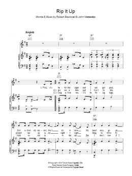 page one of Rip It Up (Piano, Vocal & Guitar Chords)