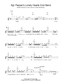 page one of Sgt. Pepper's Lonely Hearts Club Band (Lead Sheet / Fake Book)