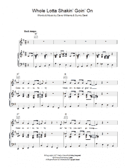 page one of Whole Lotta Shakin' Goin' On (Piano, Vocal & Guitar Chords)