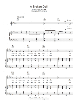 page one of A Broken Doll (Piano, Vocal & Guitar Chords)
