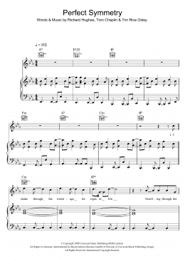page one of Perfect Symmetry (Piano, Vocal & Guitar Chords)