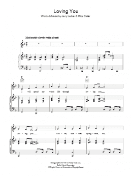 page one of Loving You (Piano, Vocal & Guitar Chords)