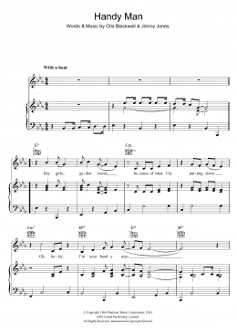 page one of Handy Man (Piano, Vocal & Guitar Chords)