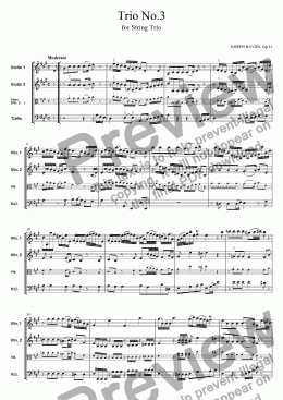 page one of Trio No.3