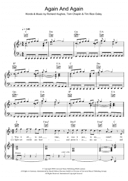 page one of Again And Again (Piano, Vocal & Guitar Chords)