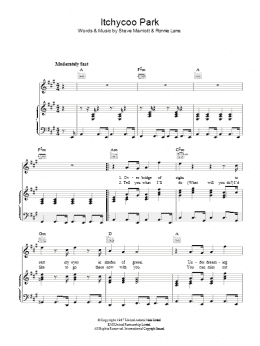 page one of Itchycoo Park (Piano, Vocal & Guitar Chords)