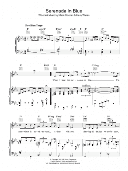 page one of Serenade In Blue (Piano, Vocal & Guitar Chords)
