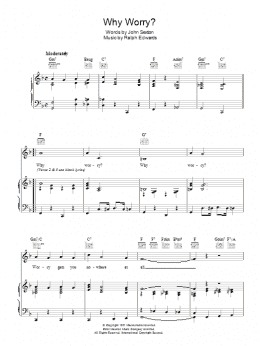 page one of Why Worry (Piano, Vocal & Guitar Chords)