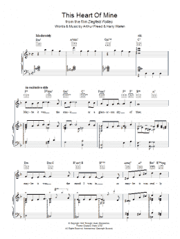 page one of This Heart Of Mine (from Ziegfried Follies) (Piano, Vocal & Guitar Chords)