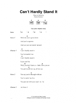 page one of Can't Hardly Stand It (Piano, Vocal & Guitar Chords)