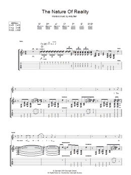 page one of The Nature Of Reality (Guitar Tab)