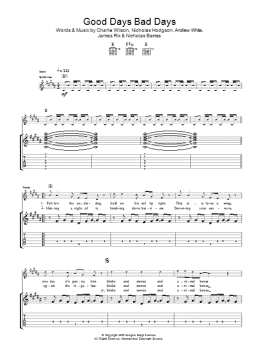 page one of Good Days Bad Days (Guitar Tab)