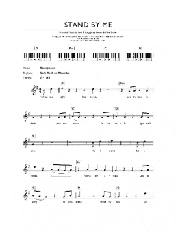 page one of Stand By Me (Piano Chords/Lyrics)