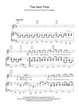page one of The Next Time (Piano, Vocal & Guitar Chords)