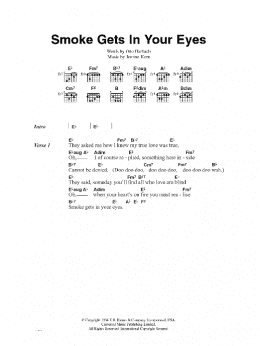 page one of Smoke Gets In Your Eyes (Guitar Chords/Lyrics)