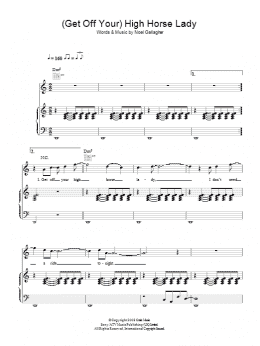 page one of (Get Off Your) High Horse Lady (Piano, Vocal & Guitar Chords)