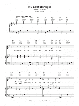 page one of My Special Angel (Piano, Vocal & Guitar Chords)