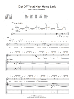 page one of (Get Off Your) High Horse Lady (Guitar Tab)