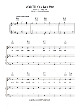 page one of Wait Till You See Her (Piano, Vocal & Guitar Chords)