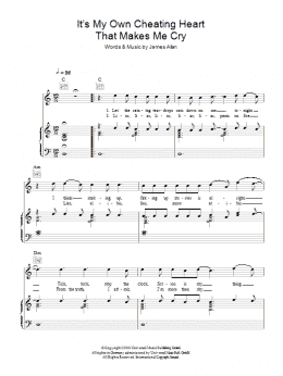 page one of It's My Own Cheating Heart That Makes Me Cry (Piano, Vocal & Guitar Chords)