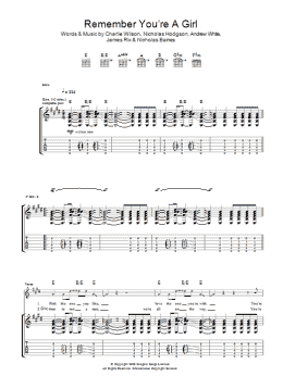 page one of Remember You're A Girl (Guitar Tab)