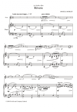 page one of Reverie (score and parts) (Violin Solo)