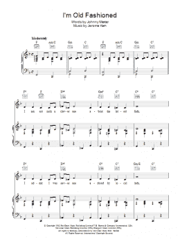 page one of I'm Old Fashioned (Piano, Vocal & Guitar Chords)