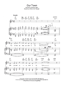 page one of Our Town (Piano, Vocal & Guitar Chords)