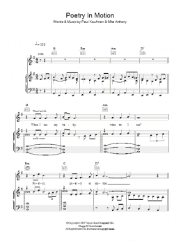 page one of Poetry In Motion (Piano, Vocal & Guitar Chords)